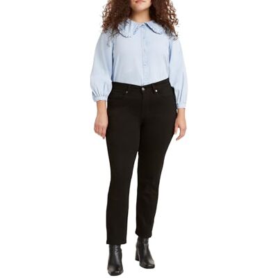 Levi's dam KLASSIK RAK Standard Jeans, Mjuk svart_ Lse, 30W / 34L Levi's dam KLASSIK RAK Standard Jeans, Mjuk svart_ Lse, 30W / 34L