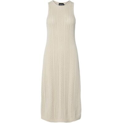 PIECES Pcnuka Sl Knit Midi Dress Noos Bc, Björk, L PIECES Pcnuka Sl Knit Midi Dress Noos Bc, Björk, L
