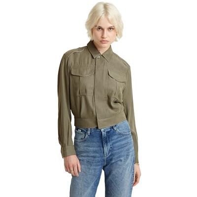 G-STAR RAW Officer short jacket wmn, Grön (shamrock D24583-D522-2199), XXS G-STAR RAW Officer short jacket wmn, Grön (shamrock D24583-D522-2199), XXS