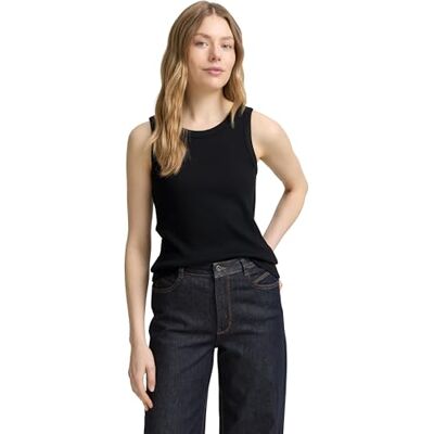 TOM TAILOR damtopp, 14482 – djup svart, M TOM TAILOR damtopp, 14482 – djup svart, M
