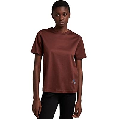 G-STAR RAW T-shirt med normal passform för kvinnor, Braun (Brun sten C539-c964), XXS G-STAR RAW T-shirt med normal passform för kvinnor, Braun (Brun sten C539-c964), XXS