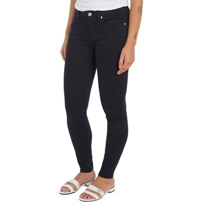 Tommy Hilfiger Dam TH Flex Como Skinny RW CLR Ökenhimmel 24W/28L, Öken himmel, 24W / 28L Tommy Hilfiger Dam TH Flex Como Skinny RW CLR Ökenhimmel 24W/28L, Öken himmel, 24W / 28L