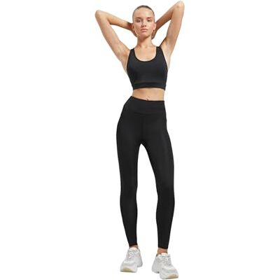 Koton dam basic high rise sportleggings, Svart (999), XS Koton dam basic high rise sportleggings, Svart (999), XS