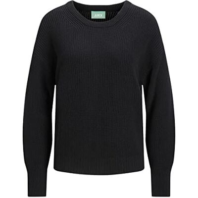 JJXX Jack & Jones Dam Jxmila Ls Twist Crew Neck Knit Noos tröja, Svart, XS JJXX Jack & Jones Dam Jxmila Ls Twist Crew Neck Knit Noos tröja, Svart, XS