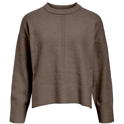 Object Objjuno L/S Lo O-hals stickad Noos, Morel, L Object Objjuno L/S Lo O-hals stickad Noos, Morel, L