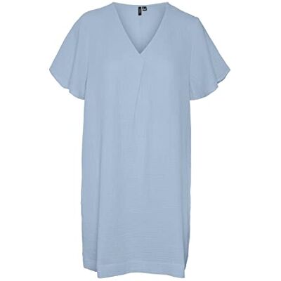 VERO MODA Kvinnors Vmnatali Nia Ss Short Dress WVN, Skyway, XS VERO MODA Kvinnors Vmnatali Nia Ss Short Dress WVN, Skyway, XS