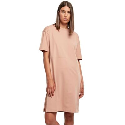Urban Classics Damklänning Ladies Organic Oversized Slit Tee Dress Bärnsten S, ambra, S Urban Classics Damklänning Ladies Organic Oversized Slit Tee Dress Bärnsten S, ambra, S