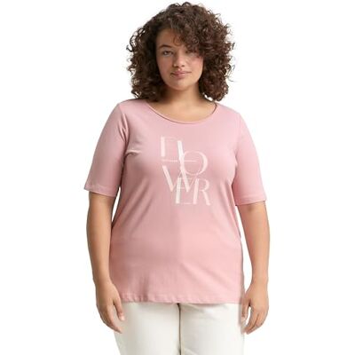 TOM TAILOR Plussize dam-t-shirt, 11055 – morgon rosa, 44 SE/L TOM TAILOR Plussize dam-t-shirt, 11055 – morgon rosa, 44 SE/L