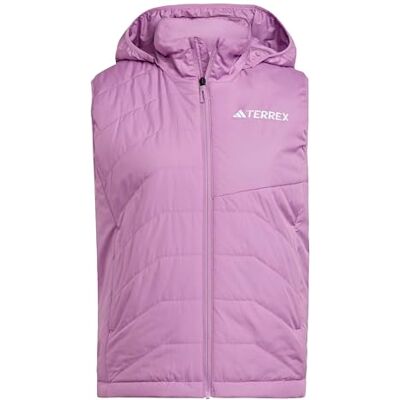 adidas Kvinnor Terrex Multi CLIMAWARM Insulated Hooded Vest, preloved purple, XS adidas Kvinnor Terrex Multi CLIMAWARM Insulated Hooded Vest, preloved purple, XS