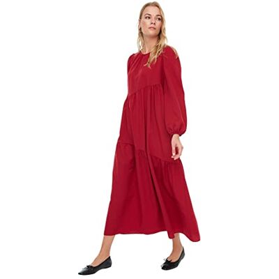 Trendyol damklänning, Burgund, 34 Trendyol damklänning, Burgund, 34