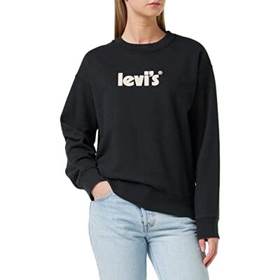 Levi's dam Tröja Graphic Standard Crew, Svart, XXS Levi's dam Tröja Graphic Standard Crew, Svart, XXS