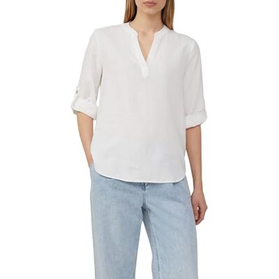 s.Oliver linnemix blus med gymnastik-up, Vit, 46 s.Oliver linnemix blus med gymnastik-up, Vit, 46