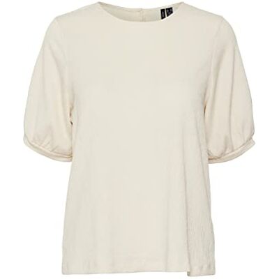 VERO MODA Kvinnors VMPEMA 2/4 O-hals JRS BTQ topp, whitecap grå, M, Whitecap grå, M VERO MODA Kvinnors VMPEMA 2/4 O-hals JRS BTQ topp, whitecap grå, M, Whitecap grå, M
