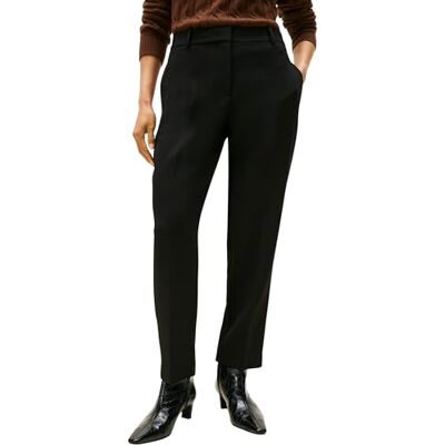 Tommy Hilfiger Dam Punto Slim Straight Byxa WW0WW48355 Andra Casual Byxor, Svart, 32, svart (svart), 32W Tommy Hilfiger Dam Punto Slim Straight Byxa WW0WW48355 Andra Casual Byxor, Svart, 32, svart (svart), 32W