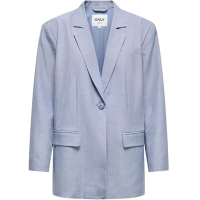 ONLY Onllinda Ls Boyfr Mel Blazer TLR Noos, Vintage Indigo, XS ONLY Onllinda Ls Boyfr Mel Blazer TLR Noos, Vintage Indigo, XS