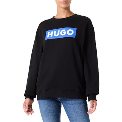 HUGO Classic Crew_B Jersey, Black1, S dam, Svart1, S HUGO Classic Crew_B Jersey, Black1, S dam, Svart1, S