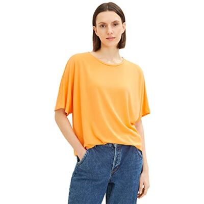 TOM TAILOR Damer T-shirt 1035854, 29751 Bright Mango Orange, XL TOM TAILOR Damer T-shirt 1035854, 29751 Bright Mango Orange, XL