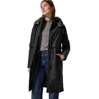 Cecil 2-i-1 Trench Coat, svart, XL Cecil 2-i-1 Trench Coat, svart, XL