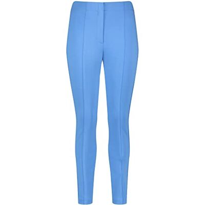 Taifun Dam stretchbyxor med delade sömmar skinny byxor fritid förkortade stretchbyxor enfärgade något förkortade ben, Klar himmel, 38 Taifun Dam stretchbyxor med delade sömmar skinny byxor fritid förkortade stretchbyxor enfärgade något förkortade ben, Klar himmel, 38