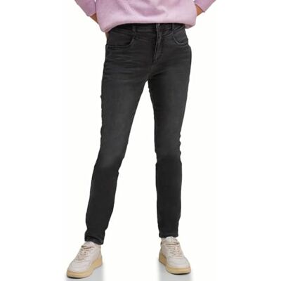 Street One Stil denim jeggings, skinny fit, Djup svart tvätt, 34W x 30L Street One Stil denim jeggings, skinny fit, Djup svart tvätt, 34W x 30L