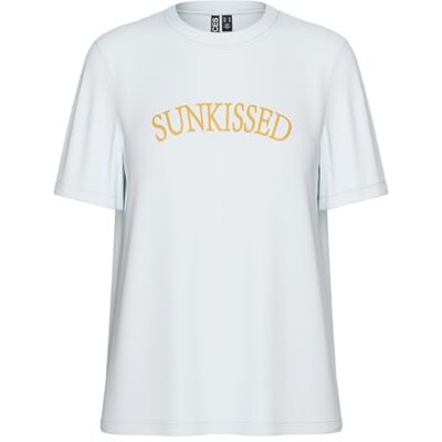 PIECES Pctaya Ss tryckt T-shirt Pwp JRS Bc, Ljus vit, XL PIECES Pctaya Ss tryckt T-shirt Pwp JRS Bc, Ljus vit, XL