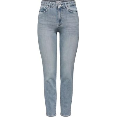 ONLY Jeansbyxor för kvinnor, Speciell blå grå denim, 30W x 34L ONLY Jeansbyxor för kvinnor, Speciell blå grå denim, 30W x 34L