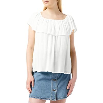 SPARKZ COPENHAGEN Dam, Harriet Off Shoulder topp, skjorta, Inte exakt vitt, M SPARKZ COPENHAGEN Dam, Harriet Off Shoulder topp, skjorta, Inte exakt vitt, M