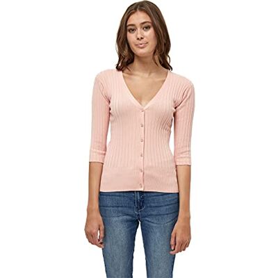 Peppercorn Tana ribbad T-shirt för kvinnor, 4651 Rose Blossom Pink, XXL Peppercorn Tana ribbad T-shirt för kvinnor, 4651 Rose Blossom Pink, XXL