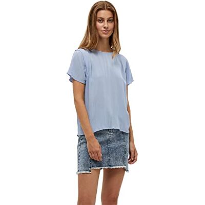 DESIRES Debbi kortärmad blus för kvinnor, kort ärm, 2272 Serenity Blue, S DESIRES Debbi kortärmad blus för kvinnor, kort ärm, 2272 Serenity Blue, S