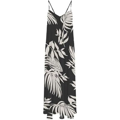 ONLY Onlnova Life Vis Roxy Long Dress AOP, svart, S ONLY Onlnova Life Vis Roxy Long Dress AOP, svart, S