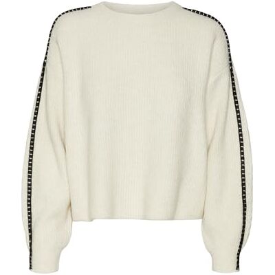 VERO MODA VMZORA LS O-hals tröja, Björk/detalj: w. Choklad tårta stitch, M VERO MODA VMZORA LS O-hals tröja, Björk/detalj: w. Choklad tårta stitch, M