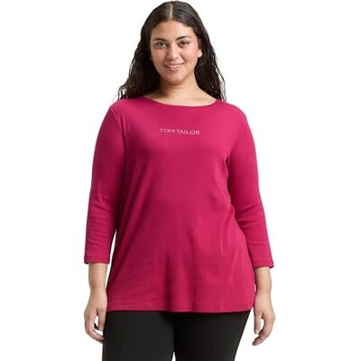 TOM TAILOR Plussize dam-t-shirt, 38999 – Mörkrosa, 44 SE/L TOM TAILOR Plussize dam-t-shirt, 38999 – Mörkrosa, 44 SE/L