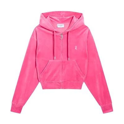 Juicy Couture ICCLE huvtröja, Het rosa, L Juicy Couture ICCLE huvtröja, Het rosa, L