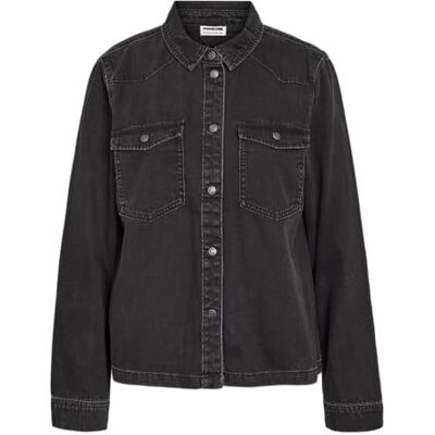 NOISY MAY Nmnew Signe L/S denimskjorta Vi001Bl Noos, Svart denim, M NOISY MAY Nmnew Signe L/S denimskjorta Vi001Bl Noos, Svart denim, M