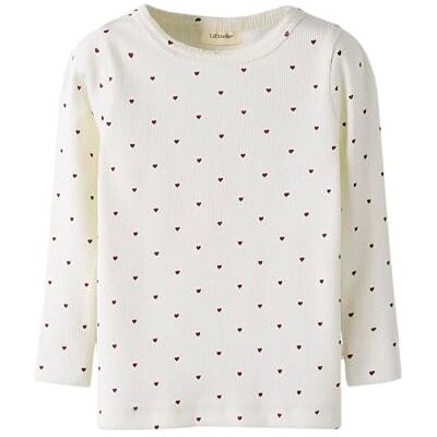 Lil' atelier mini Nmfgago Ls Slim Top Lil Noos, Kokosnötmjölk, 122-128 Lil' atelier mini Nmfgago Ls Slim Top Lil Noos, Kokosnötmjölk, 122-128