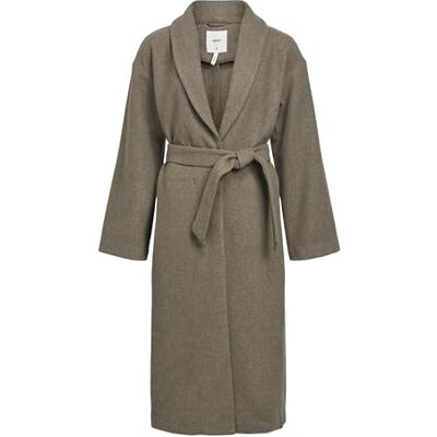 Object Objekt OBJPISA LONG COAT NOOS, Öken taupe/detalj: melerad, 42 Object Objekt OBJPISA LONG COAT NOOS, Öken taupe/detalj: melerad, 42