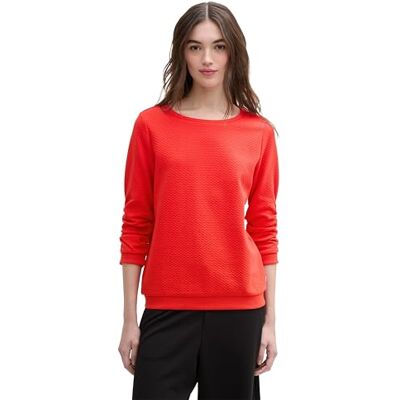 TOM TAILOR Denim damtröja, 13745 – Scarlet Red, M TOM TAILOR Denim damtröja, 13745 – Scarlet Red, M