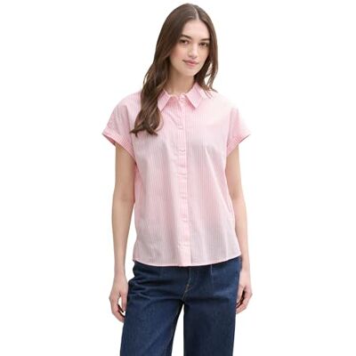 TOM TAILOR Denim damblus, 37711 – Rose vit vertikal remsa, XL TOM TAILOR Denim damblus, 37711 – Rose vit vertikal remsa, XL