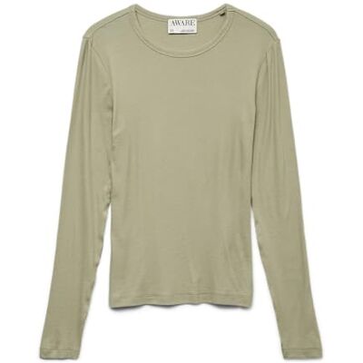VERO MODA Awirwina Ls O-Neck Top Noos, Te, S VERO MODA Awirwina Ls O-Neck Top Noos, Te, S