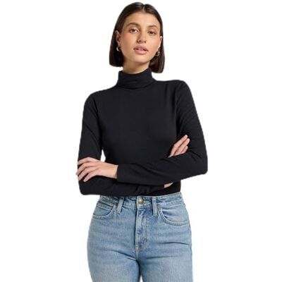 Lee LS Turtle Neck, Unionall svart, XL Lee LS Turtle Neck, Unionall svart, XL