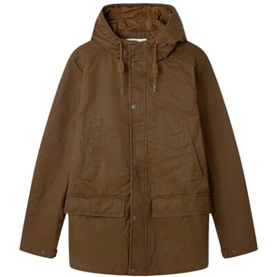 Springfield Vaxparka med huvtröja, beige, XL Springfield Vaxparka med huvtröja, beige, XL