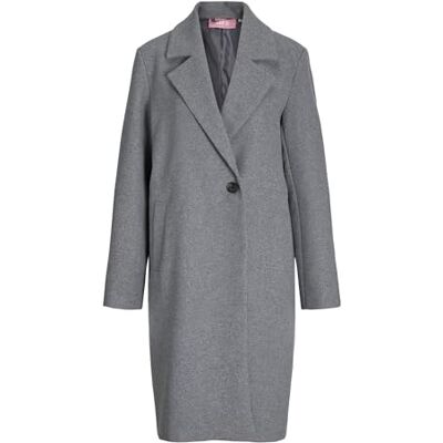 JJXX JACK & JONES Jxelle Mid Coat Otw, Medium grå melerad, XS JJXX JACK & JONES Jxelle Mid Coat Otw, Medium grå melerad, XS