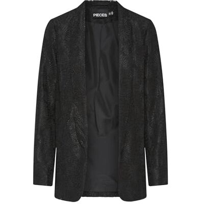 PIECES PCBOSULLA LACE Blazer, svart, S PIECES PCBOSULLA LACE Blazer, svart, S