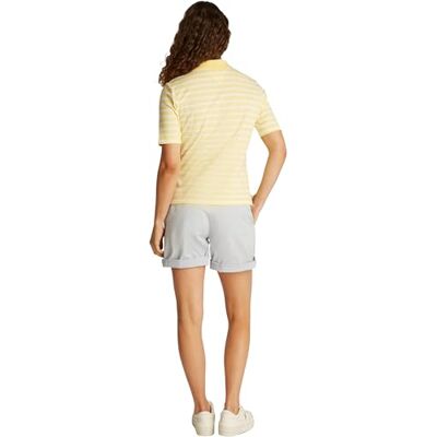 Tommy Hilfiger Dam kortärmad pikétröja 1985 Pique Regular Fit, Gul (Citronella/Ecru Stp), M Tommy Hilfiger Dam kortärmad pikétröja 1985 Pique Regular Fit, Gul (Citronella/Ecru Stp), M