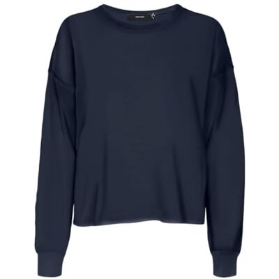 VERO MODA VMFANTASTIC LS O-hals tröja GA Boo, marinblå blazer, L VERO MODA VMFANTASTIC LS O-hals tröja GA Boo, marinblå blazer, L