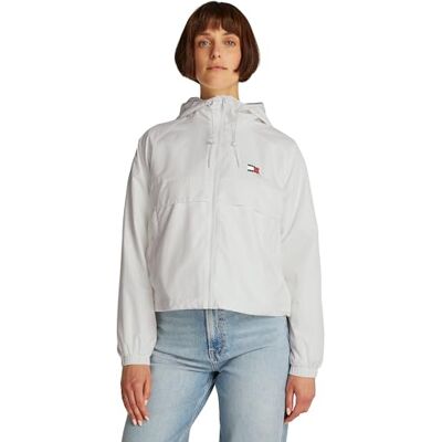 Tommy Jeans Kvinnor TJW ESSENTIAL WINDBREAKER EXT Vindjacka Jacka, Vit, 4XL, Vit (Ecru), 4XL stor Tommy Jeans Kvinnor TJW ESSENTIAL WINDBREAKER EXT Vindjacka Jacka, Vit, 4XL, Vit (Ecru), 4XL stor