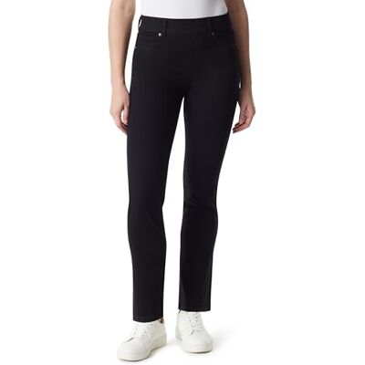 Gloria Vanderbilt kvinnors form effekt dra på hög midja raka ben jeans standard, Svart skölj, 46 Gloria Vanderbilt kvinnors form effekt dra på hög midja raka ben jeans standard, Svart skölj, 46