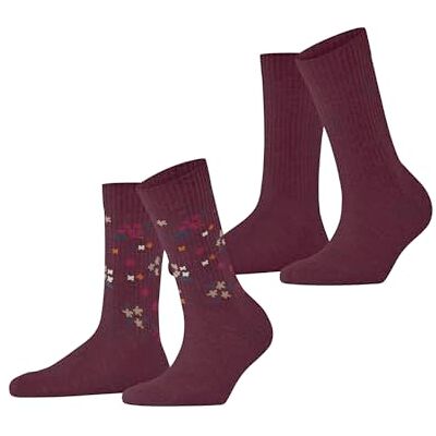 ESPRIT Damstrumpor Flower Rib multipack W så bomull mönstrad 2 par, röd Shadow Red 8138, 35–38, Röd Shadow Red 8138, 35-38 EU ESPRIT Damstrumpor Flower Rib multipack W så bomull mönstrad 2 par, röd Shadow Red 8138, 35–38, Röd Shadow Red 8138, 35-38 EU