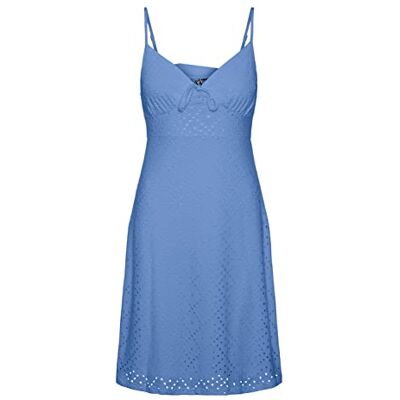 PIECES Dam Pcluca Strap Dress, Majsblomma blå, M PIECES Dam Pcluca Strap Dress, Majsblomma blå, M