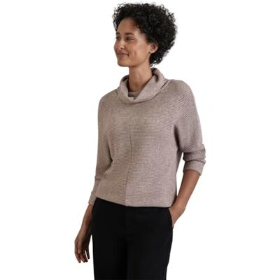 Street One damtröja i stickat utseende, Mocha Beige Mel., 42 Street One damtröja i stickat utseende, Mocha Beige Mel., 42